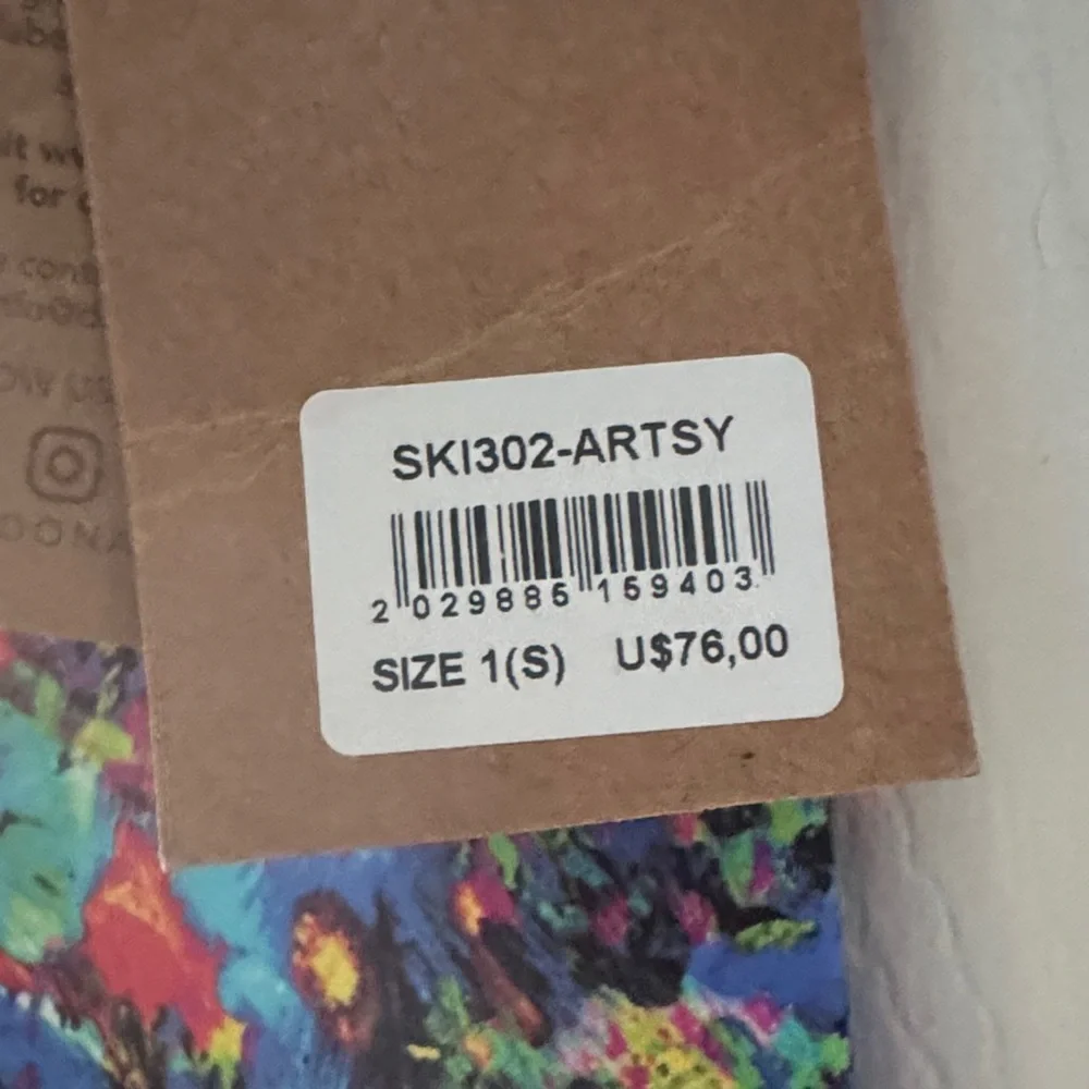 Vibrant Floral Dona Jo Activewear Skirt - Picture 3 of 5